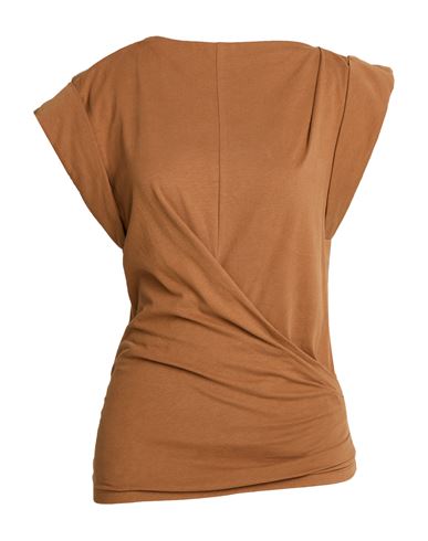 Woman Top Brown Size M Cotton