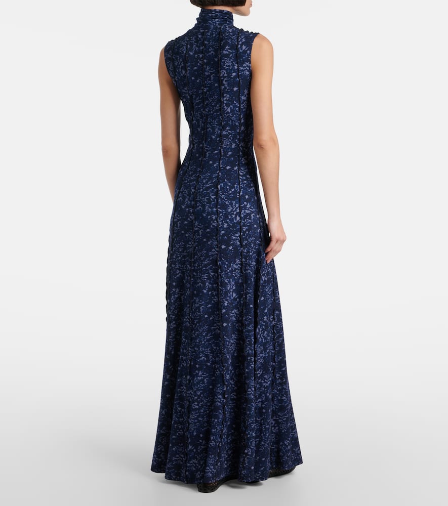 Valentina printed jersey maxi dress