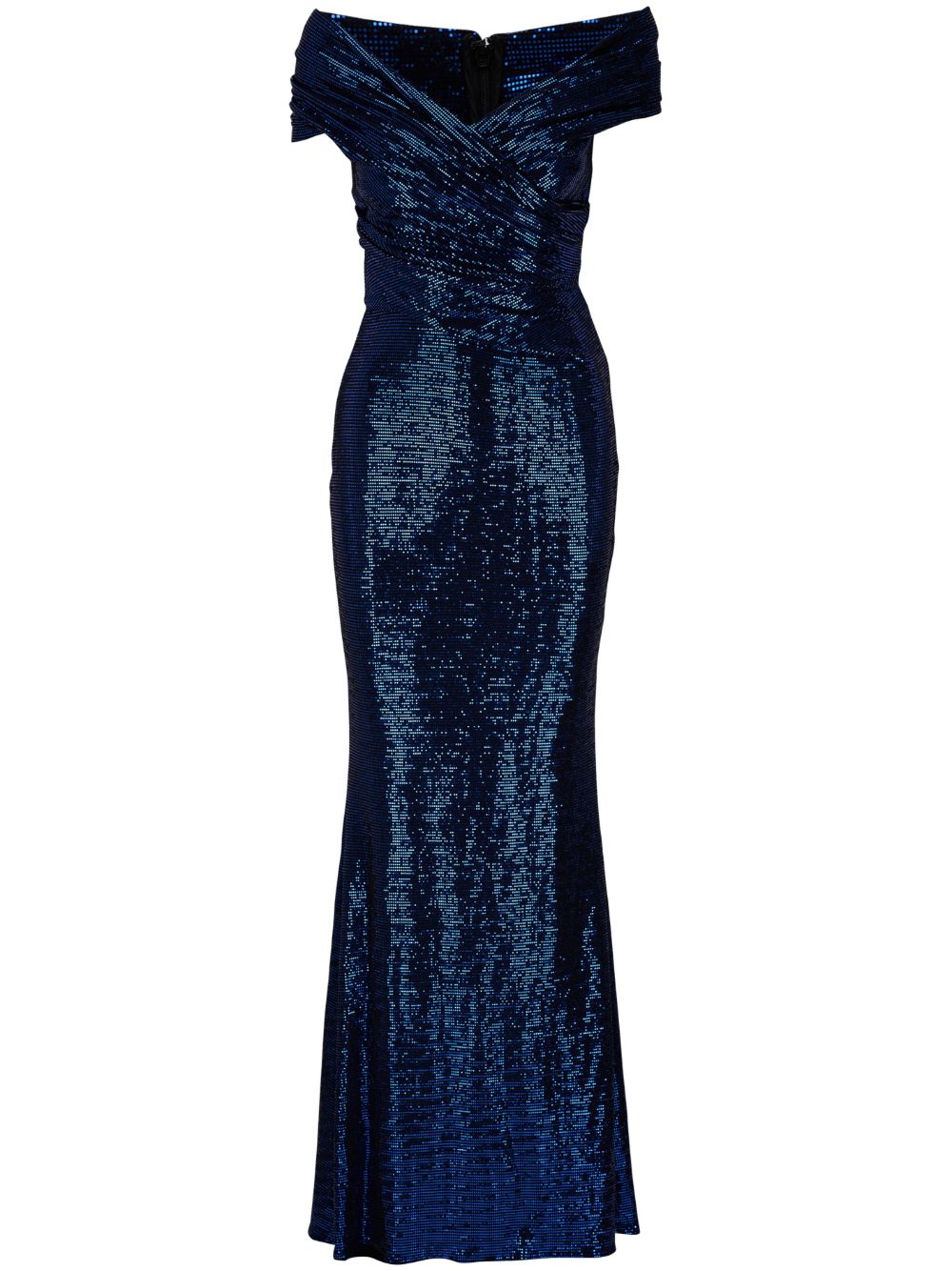 Tokara off-shoulder maxi dress - Blue
