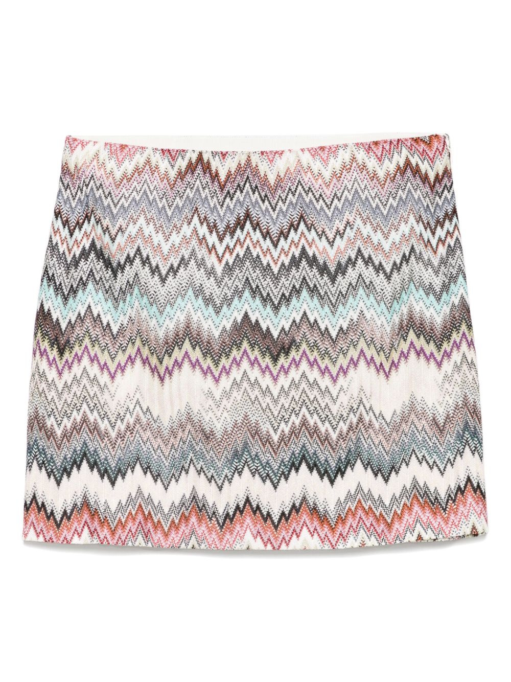 Zigzag-patterned skirt - Neutrals