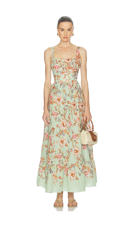 HEMANT AND NANDITA Corset Dress in Mint. L. Also in M, S, XL, XS