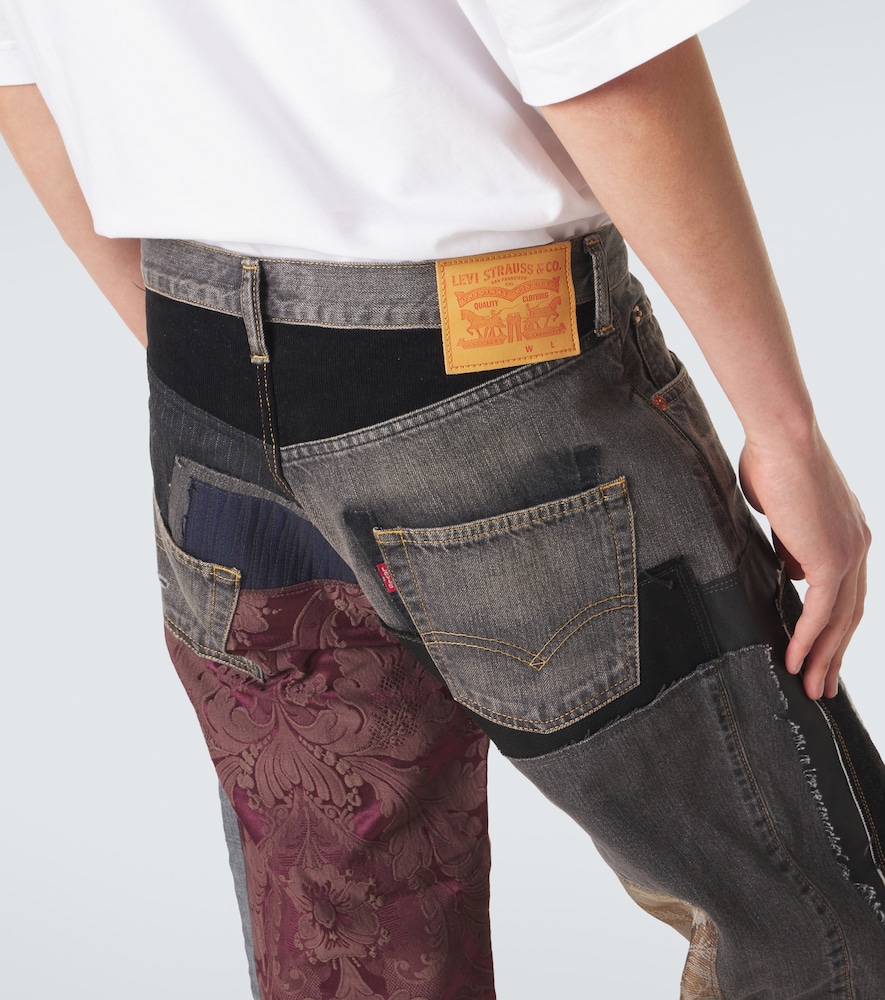 X Levi's patchwork wide-leg jeans