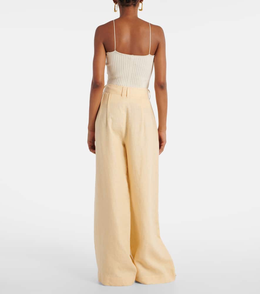 Parker high-rise wide-leg pants