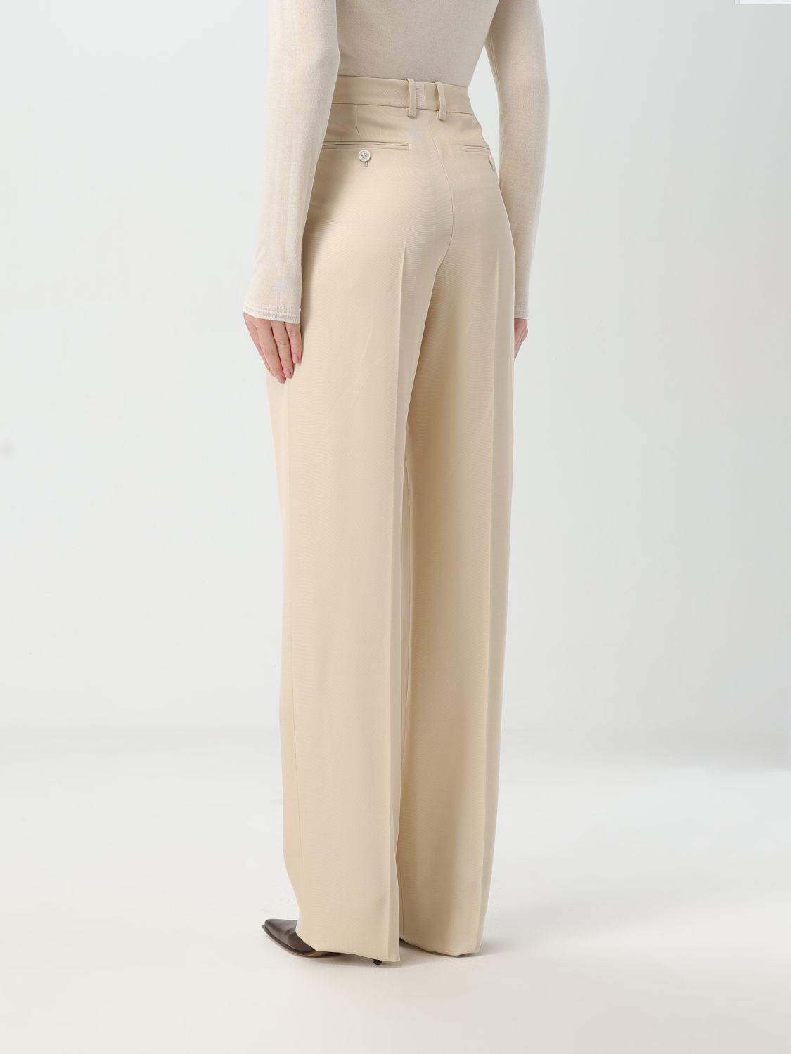 Pleated trousers - Brown