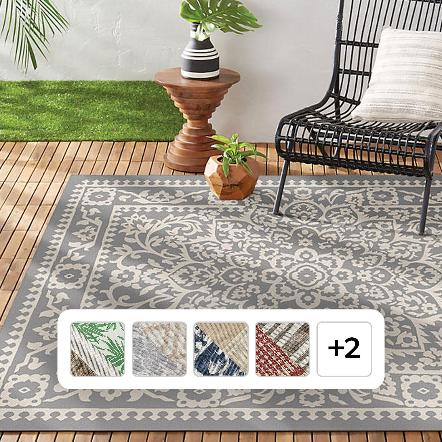 Sharon Reversible Indoor Outdoor Area Rug