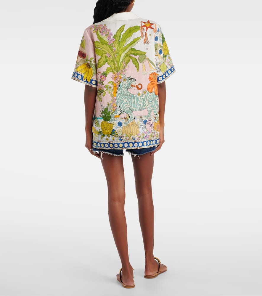 Alémais Hazel printed linen shirt