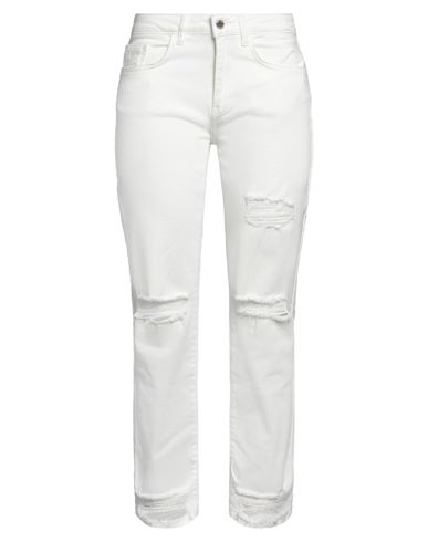 Relish Woman Jeans White Size 25 Cotton, Elastane