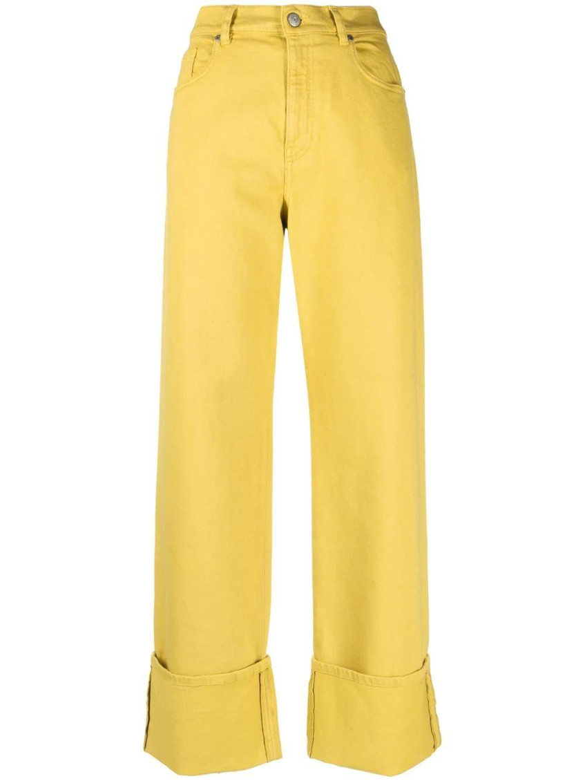 Straight-leg trousers - Yellow