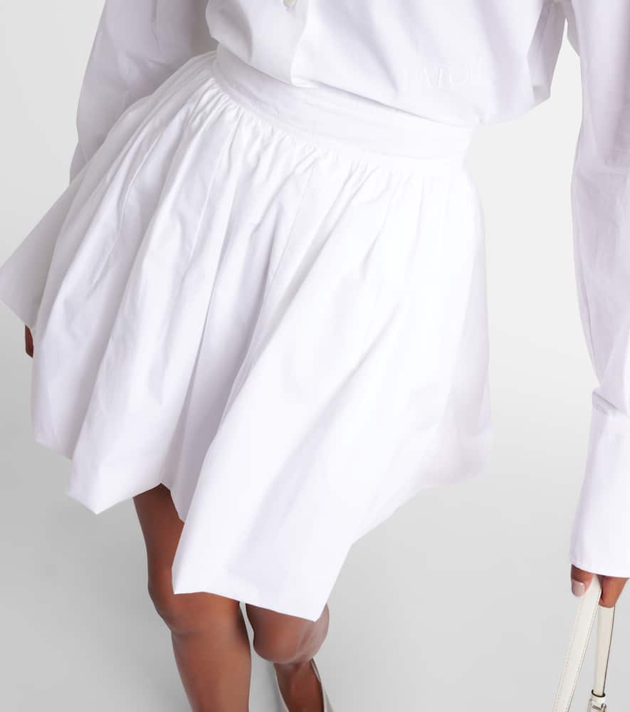 Cotton miniskirt