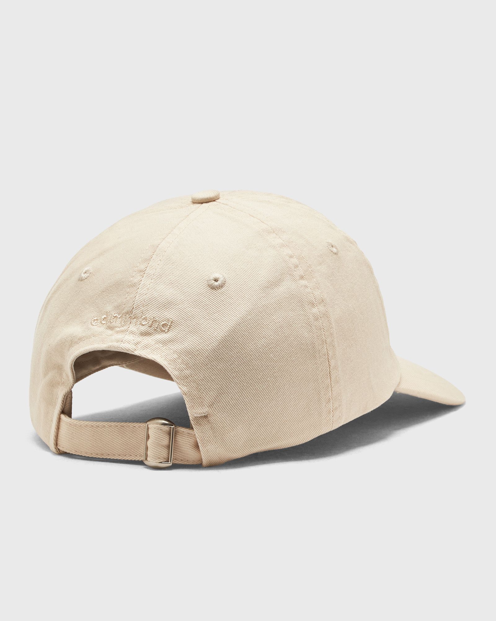 Edmmond Studios Duck Cap in Plain Beige - Cream. a