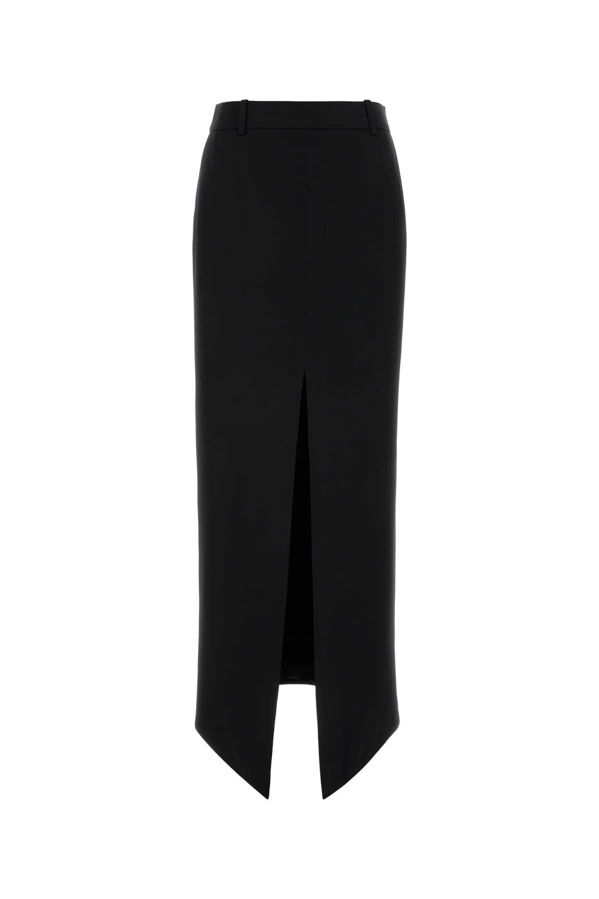 Maxi Slit Skirt — Black