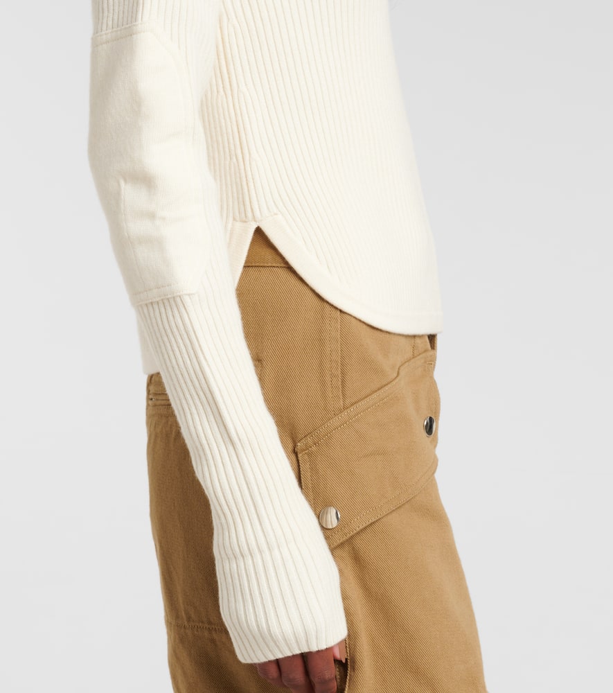 Gabyne ribbed-knit wool-blend sweater