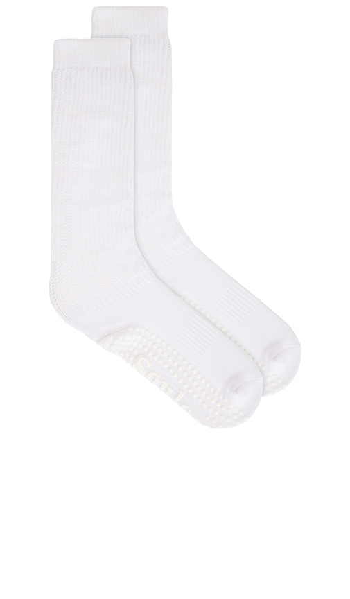 Souls. White Cloud Grip Sock in White. -  S/M also in