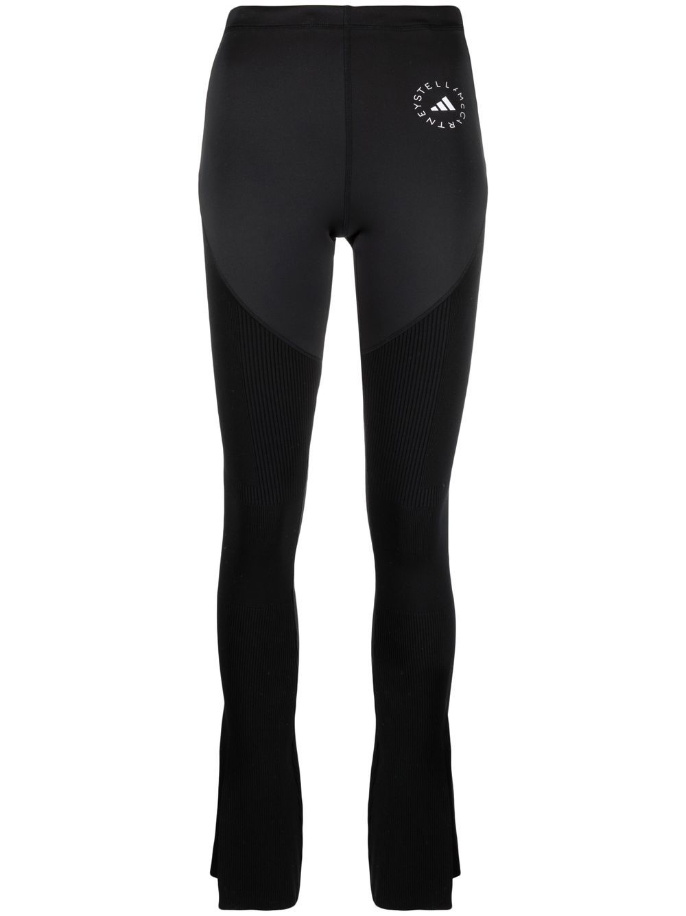 Logo-print high-waisted leggings - Black