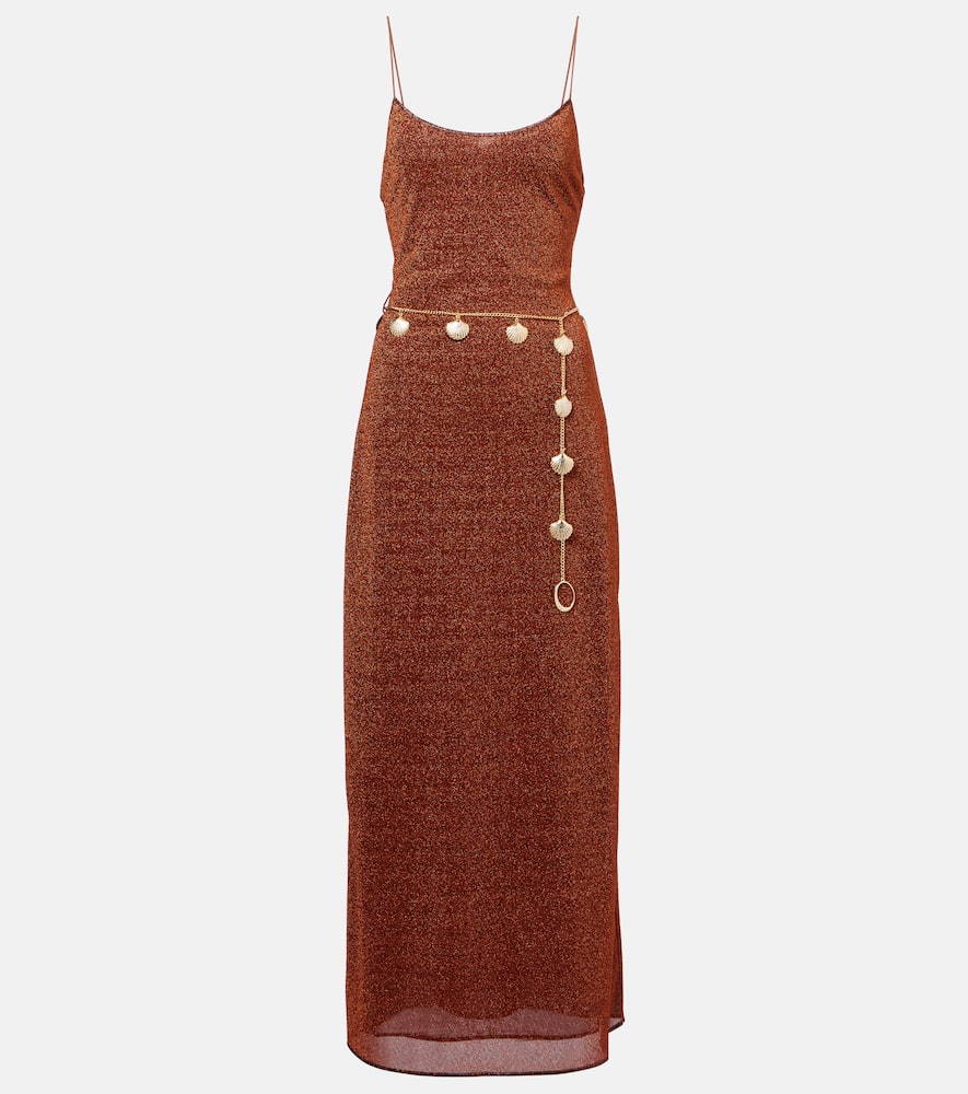 Oséree Lumière belted maxi dress