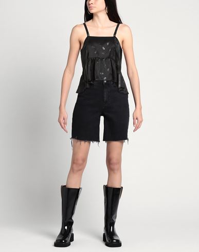 Woman Top Black Size M Polyester