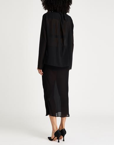 Woman Shirt Black Size 4 Polyester