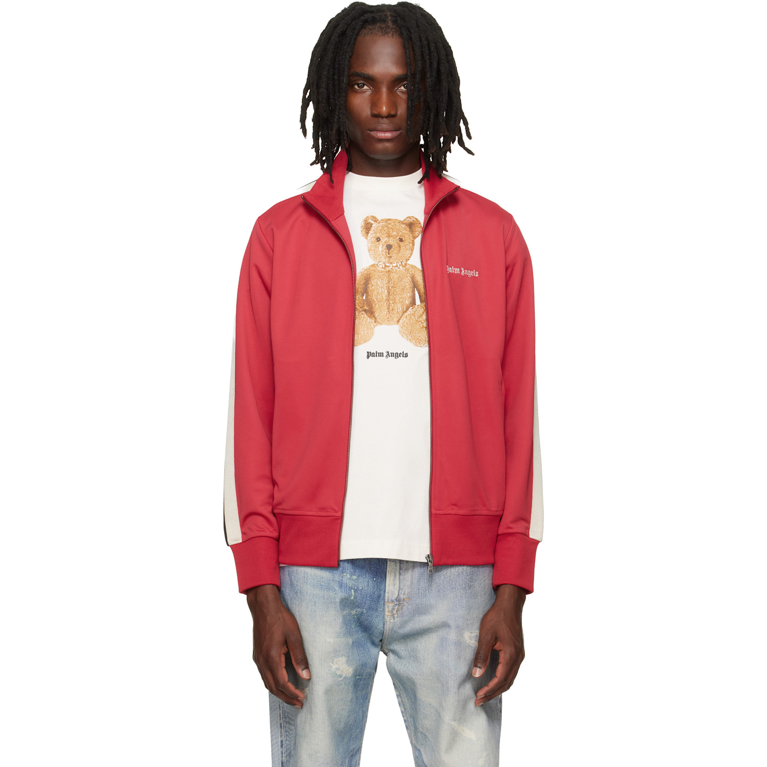 Red Classic Logo Track Jacket