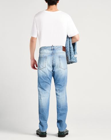 Man Jeans Blue Size 40 Cotton