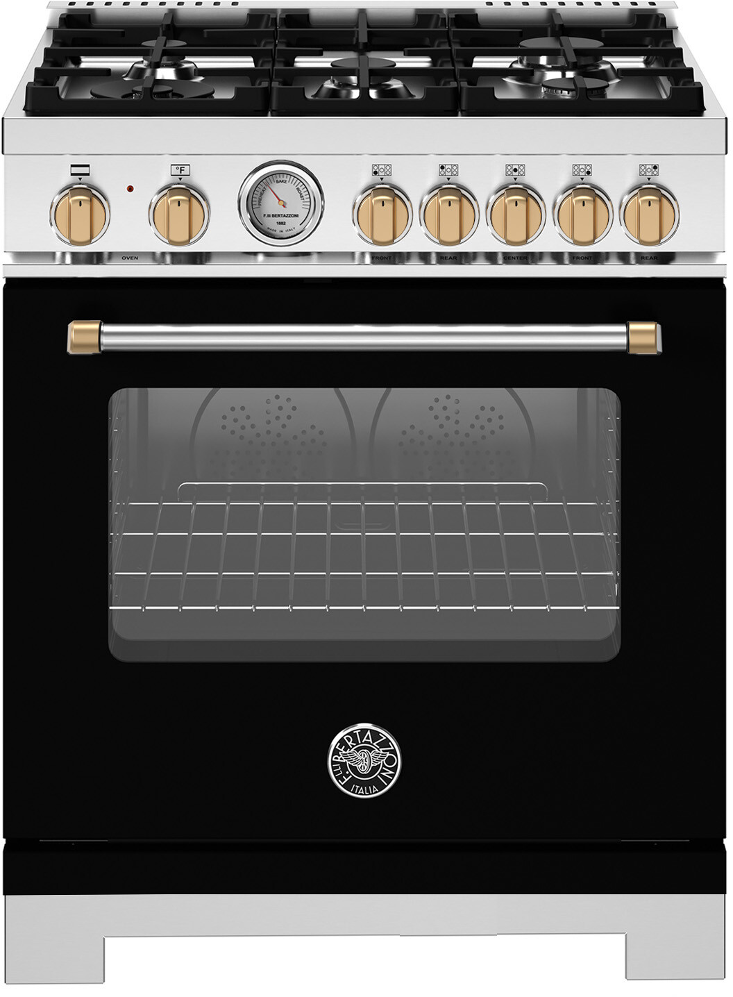 Bertazzoni Master 30" Dual Fuel Natural Gas Range MAS305DFMNG