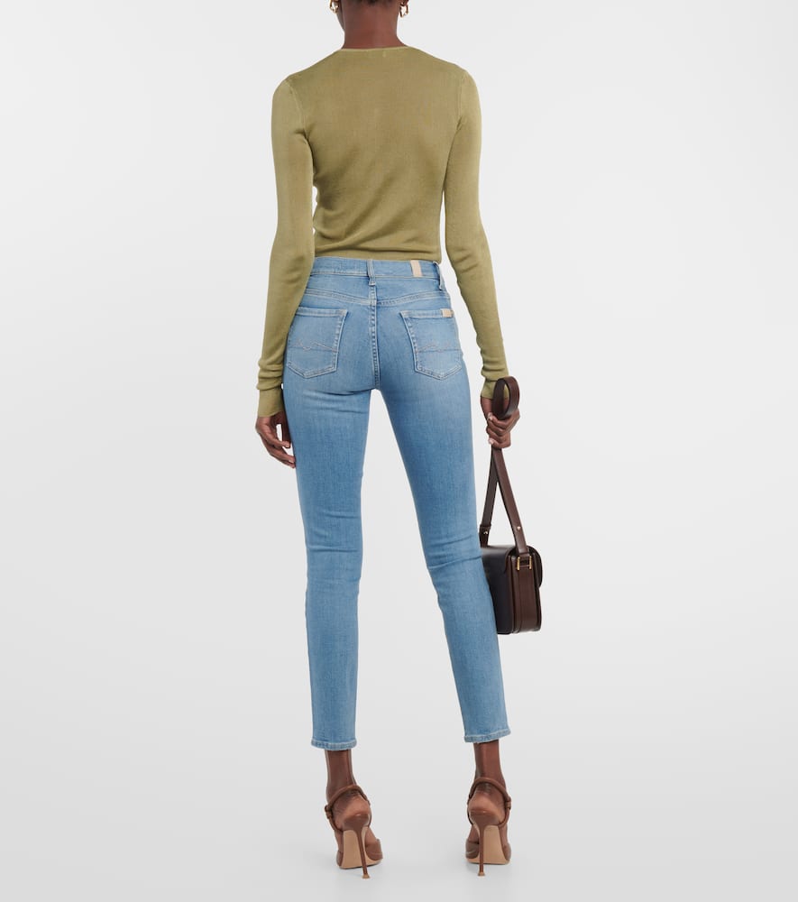 7 For All Mankind Mid-rise skinny jeans