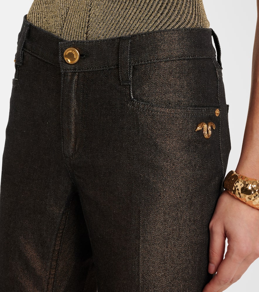 Embellished flared jeans