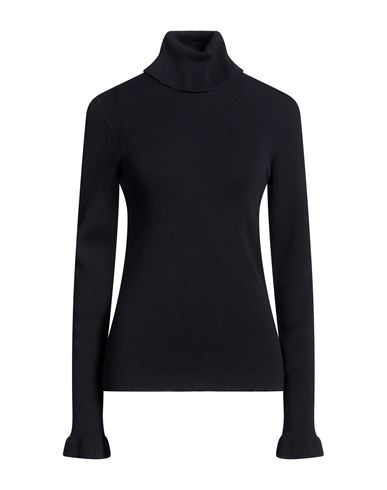 Chloé Woman Turtleneck Navy Size L Cotton, Wool