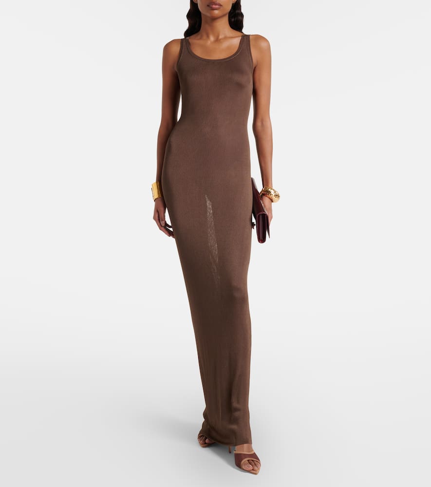 Sienna 70 suede-trimmed mesh mules