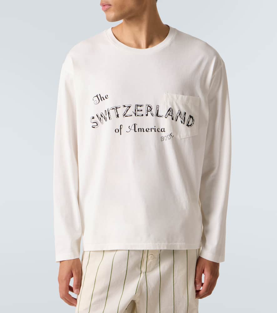 Campground printed cotton jersey T-shirt