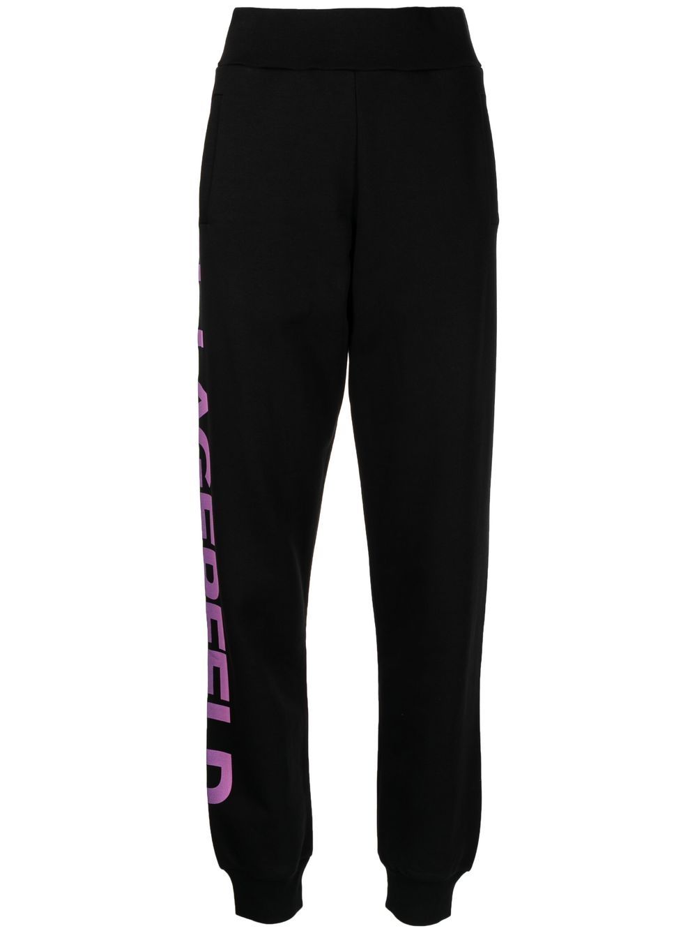 Logo-print track pants - Black