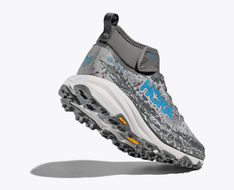 HOKA Women's Speedgoat 6 Mid GTX Shoes in Asteroid/Cosmic Grey