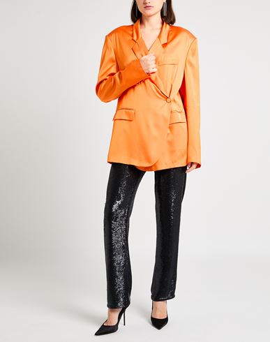 Woman Blazer Orange Size 8 Viscose