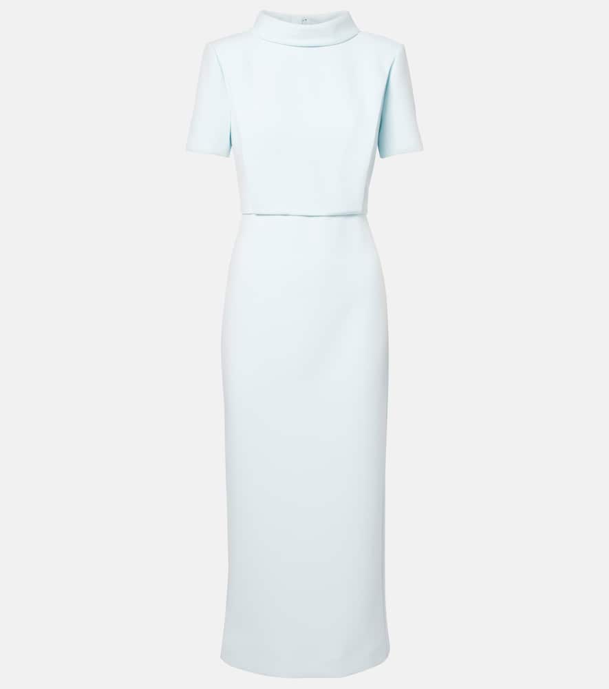 Crêpe midi dress