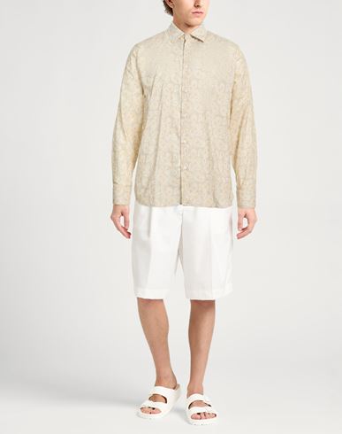 Man Shirt Beige Size 16 Cotton