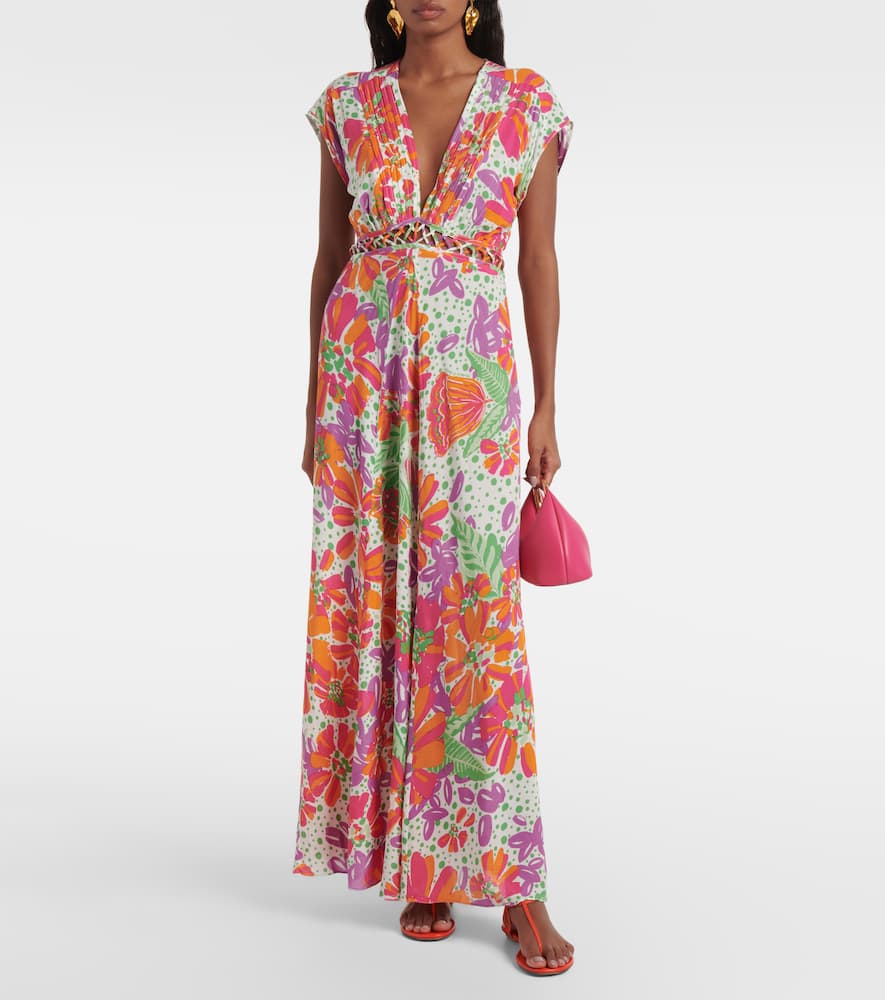 Cecile floral maxi dress