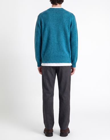 Man Cardigan Azure Size 44 Virgin Wool