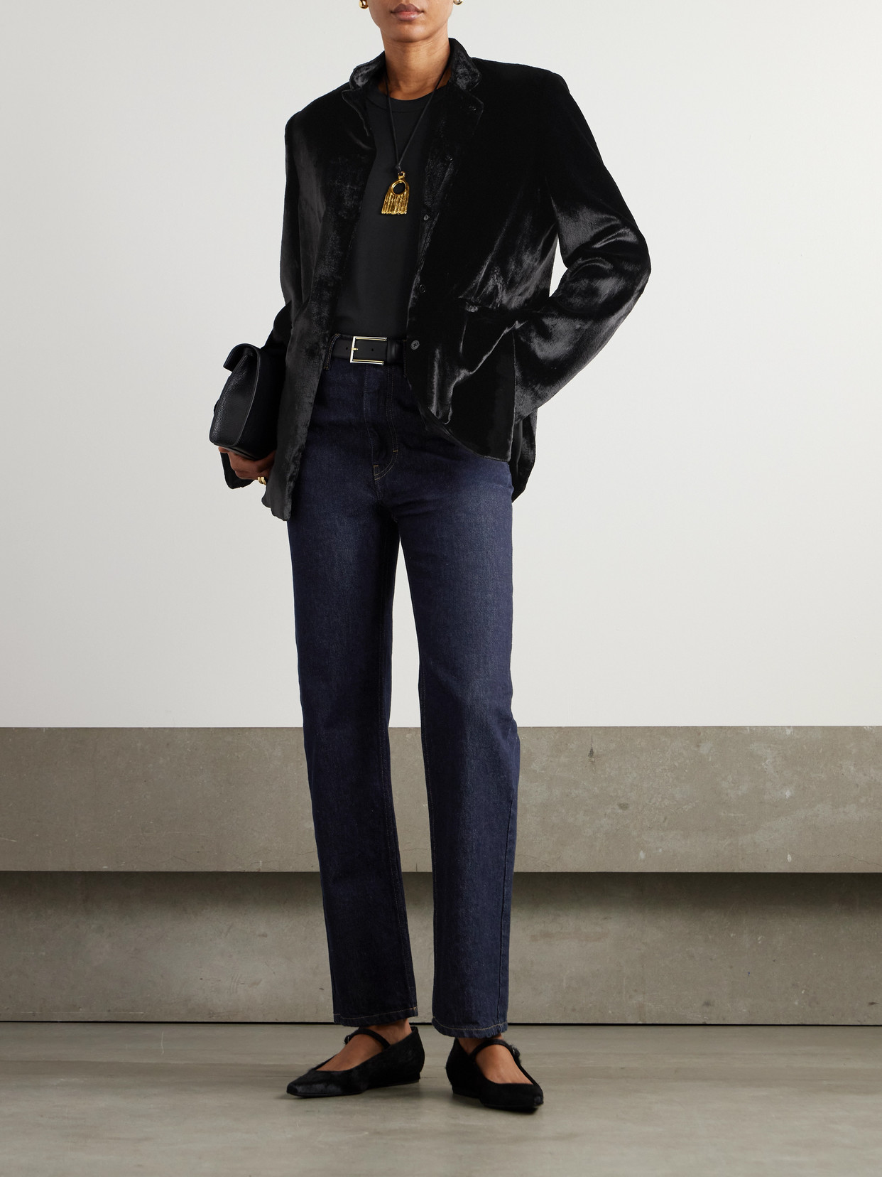 Lara Velvet Jacket - Black