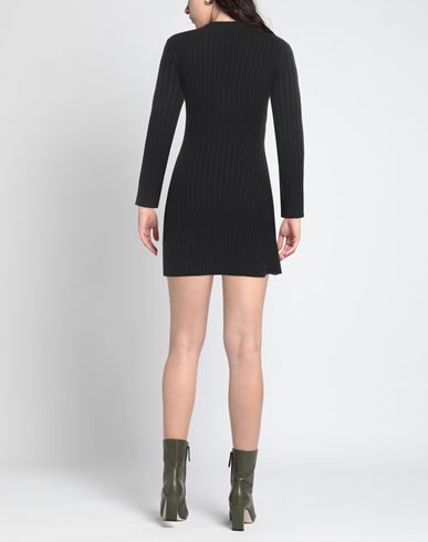Woman Mini dress Black Size L Virgin Wool