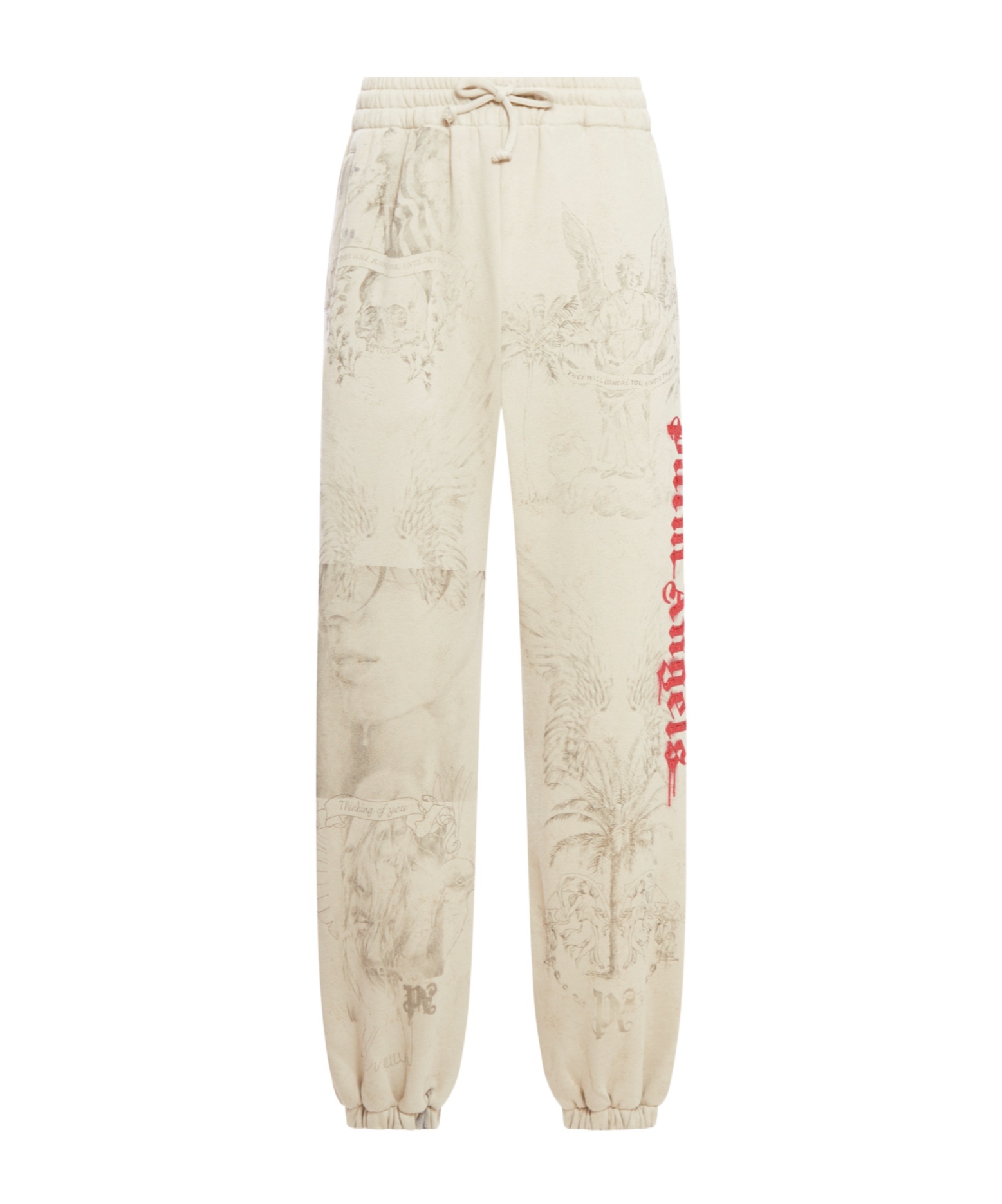 Pencil all-over track pants