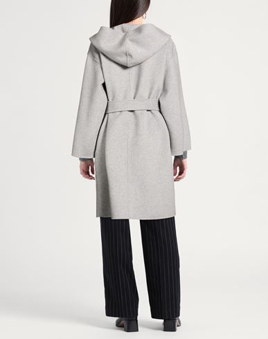Woman Coat Grey Size M Wool, Polyester