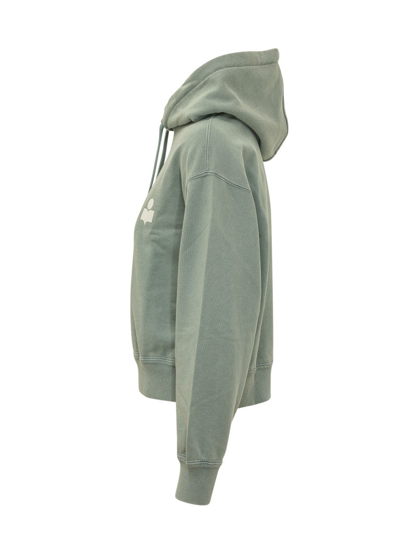 Green Logo Hood Sweatshirt