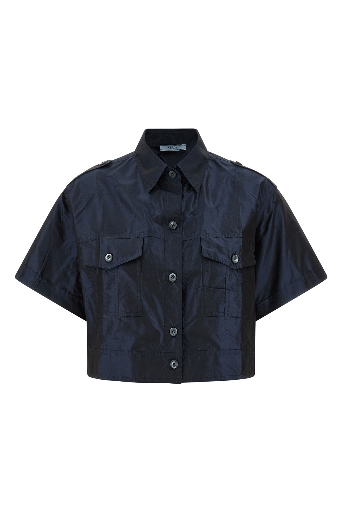 Cropped Taffeta Shirt