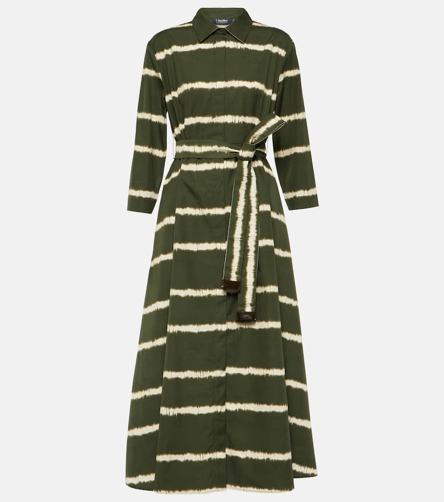 Olanda striped cotton midi dress