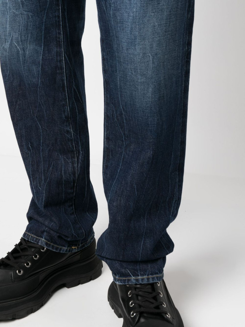 - Straight Leg Denim Jeans