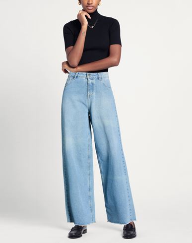 B. yu Woman Jeans Blue Size L Cotton