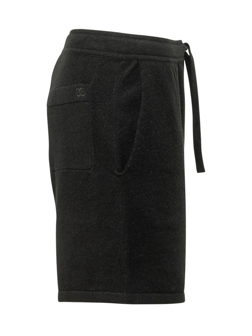 Black Solid Shorts