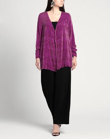 Woman Jacket Purple Size 10 Viscose, Silk