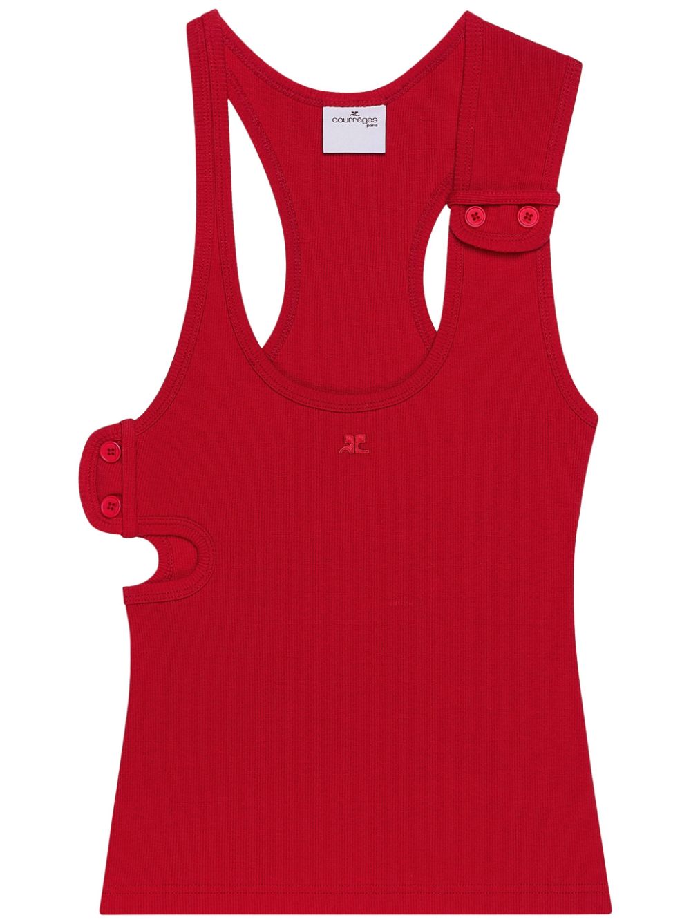 90's ribbed tank top - Red
