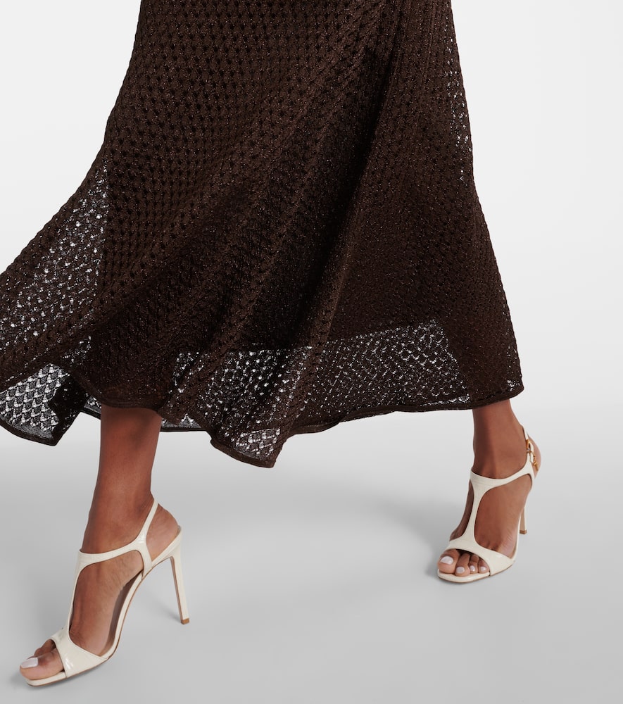 Lurex maxi dress