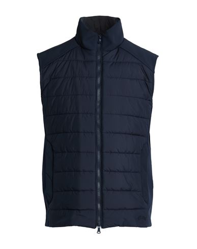 Man Vest Navy Size L Polyester, Elastane